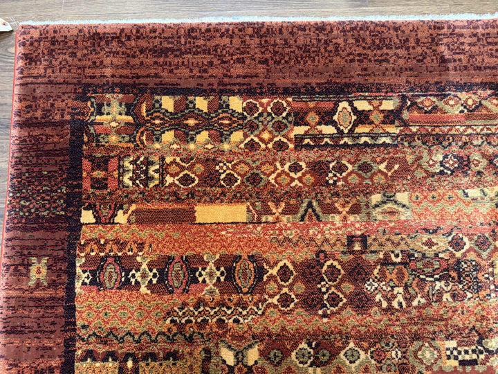 Couristan Rug 8x11 Brown Contemporary Wool Belgium Power Loomed Carpet
