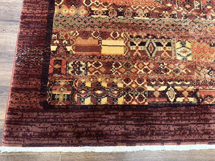Couristan Rug 8x11 Brown Contemporary Wool Belgium Power Loomed Carpet