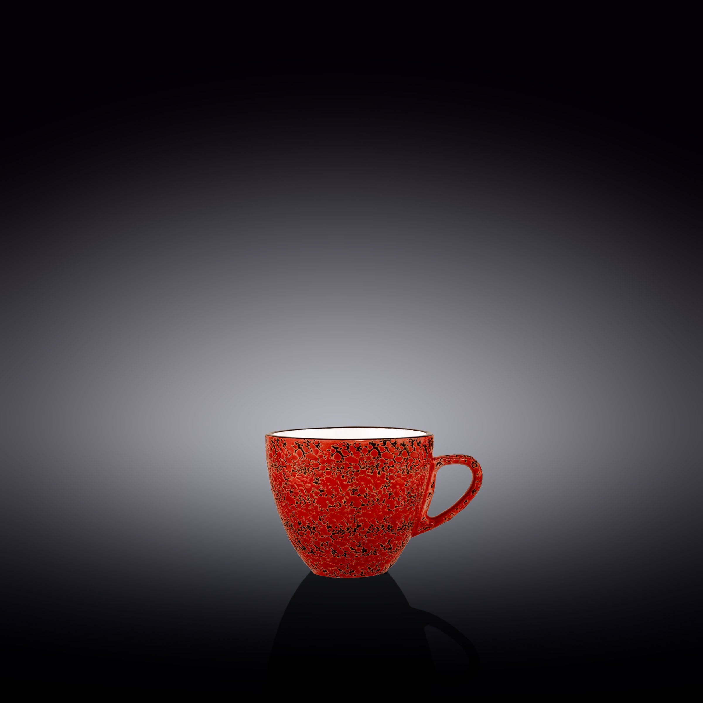 Set Of 6 Red Porcelain Espresso Cup 3 FL OZ | 75 ML