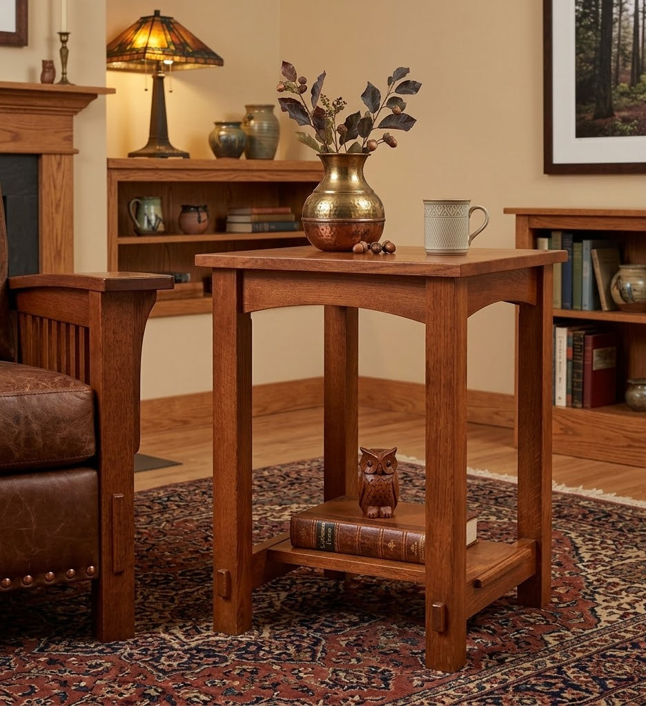 (Michael's Cherry) Mission Mortise and Tenon End Table