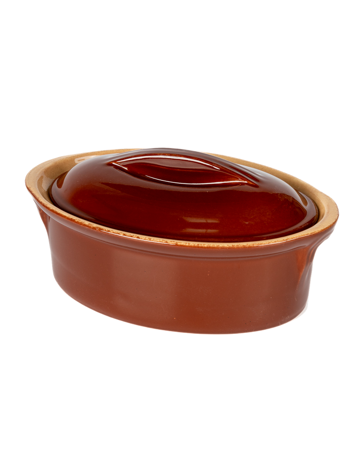 Vintage Oval Lidded Baking Dish
