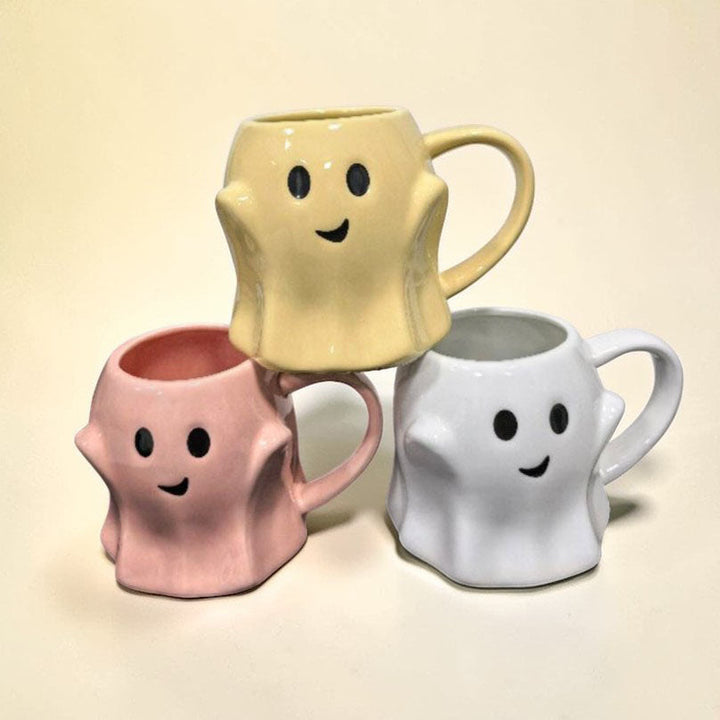 Ghost Ceramic Coffee Mug Halloween Spooky Drinkware Great Gift for Coffee Lovers