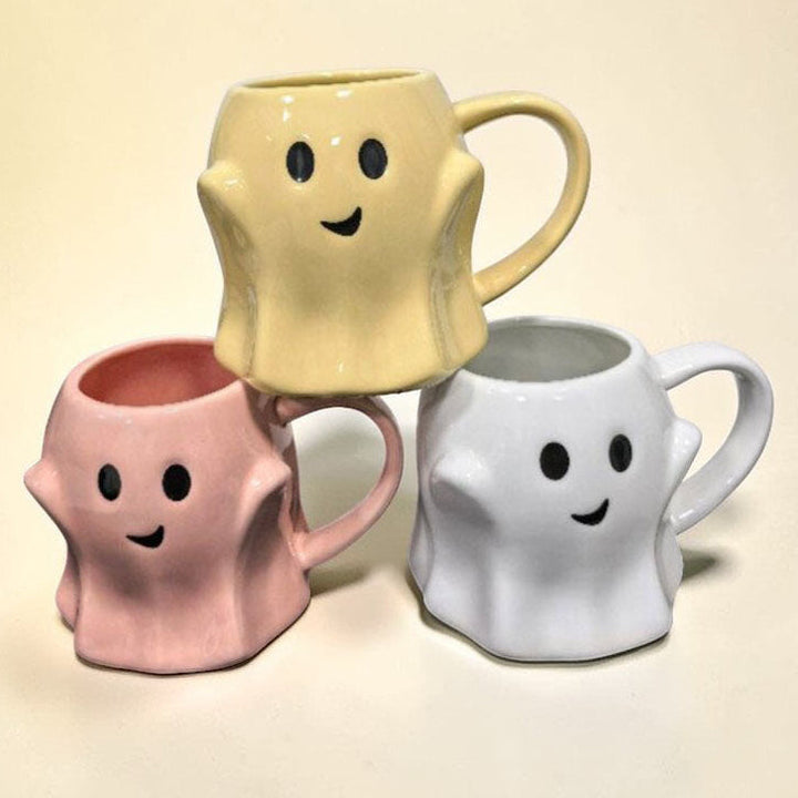 Ghost Ceramic Coffee Mug Halloween Spooky Drinkware Great Gift for Coffee Lovers