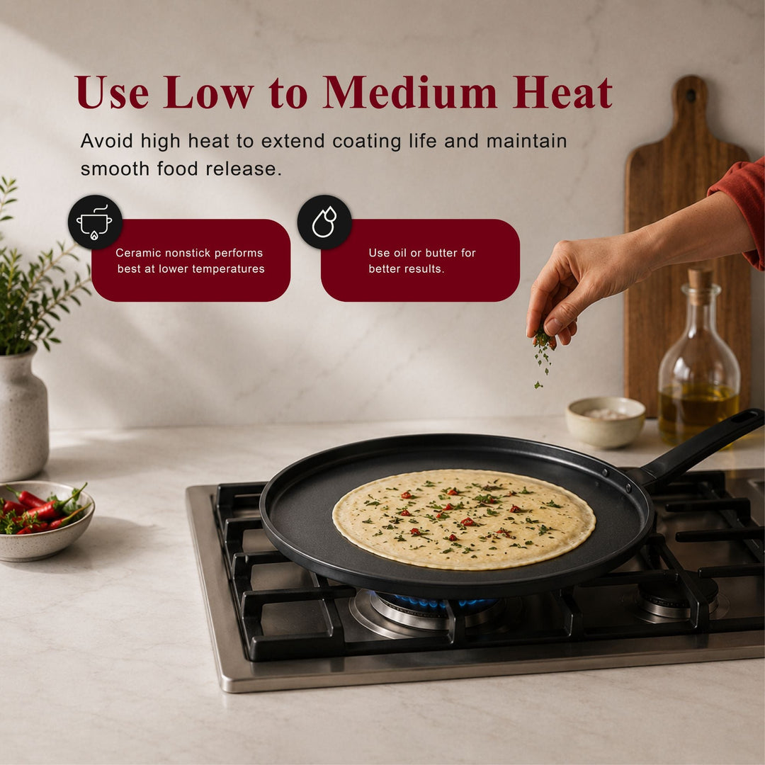 Ceramic Nonstick Crepe &amp; Egg Pan, 11"