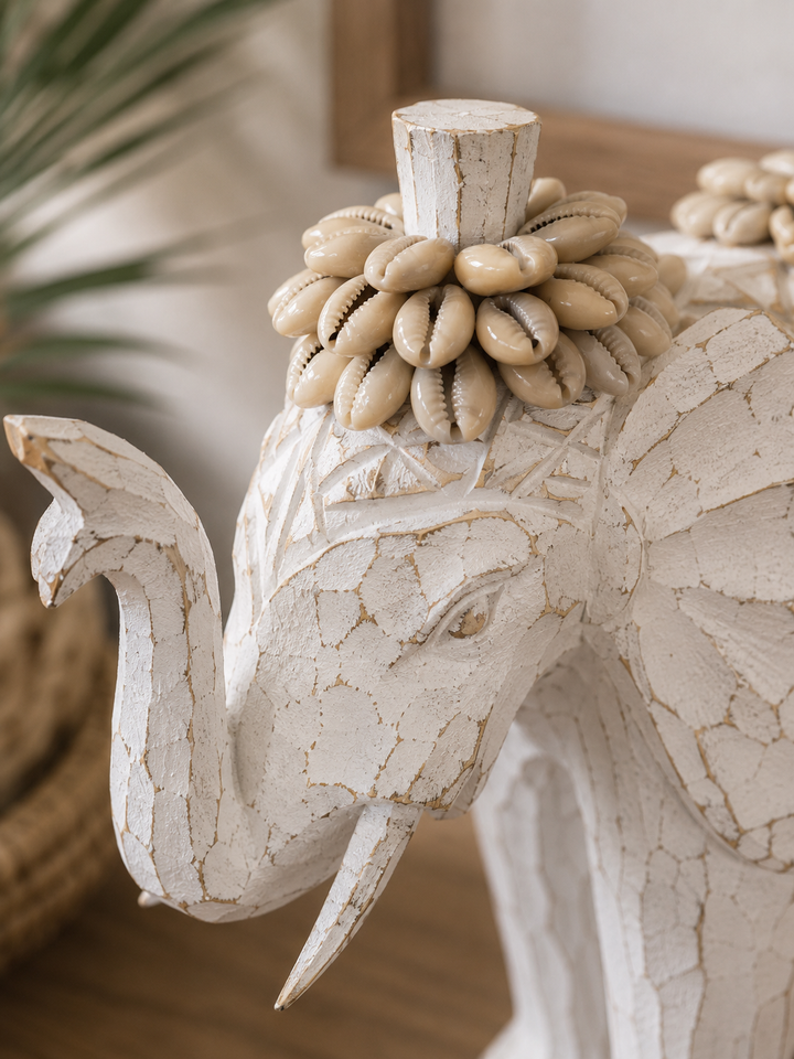 Elephant w/Shells Set/2pcs