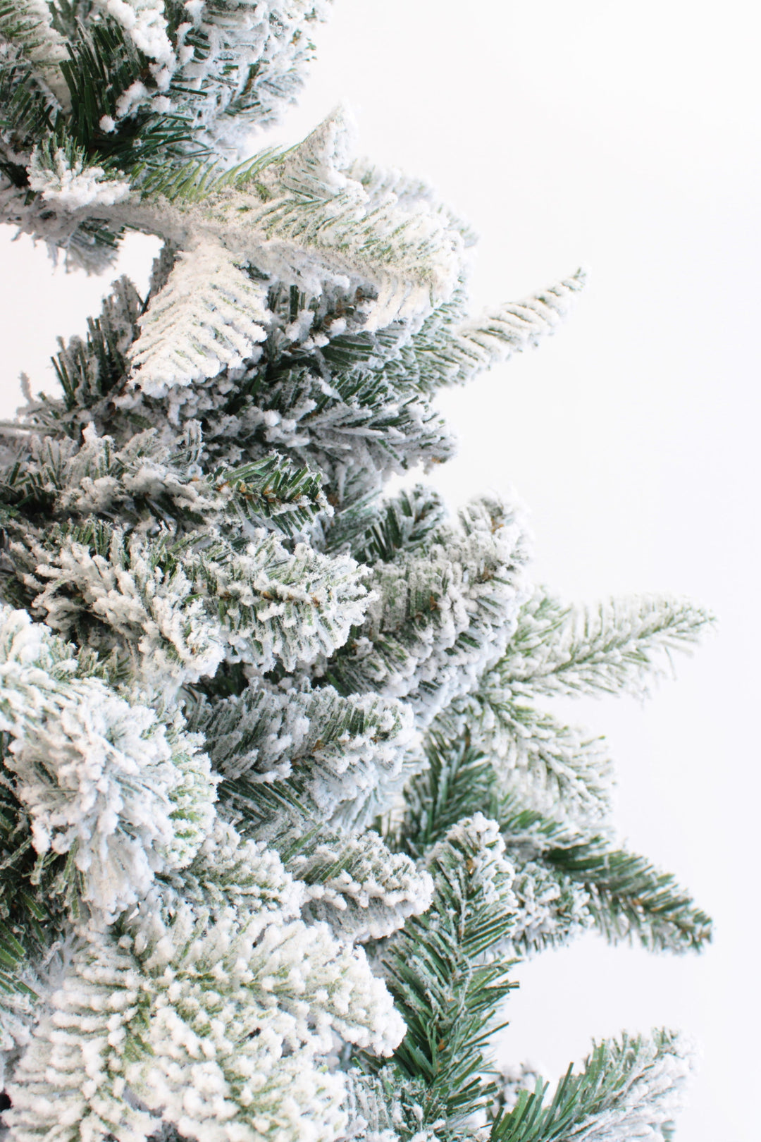 Snow Flocked Alpine Fir Christmas Tree