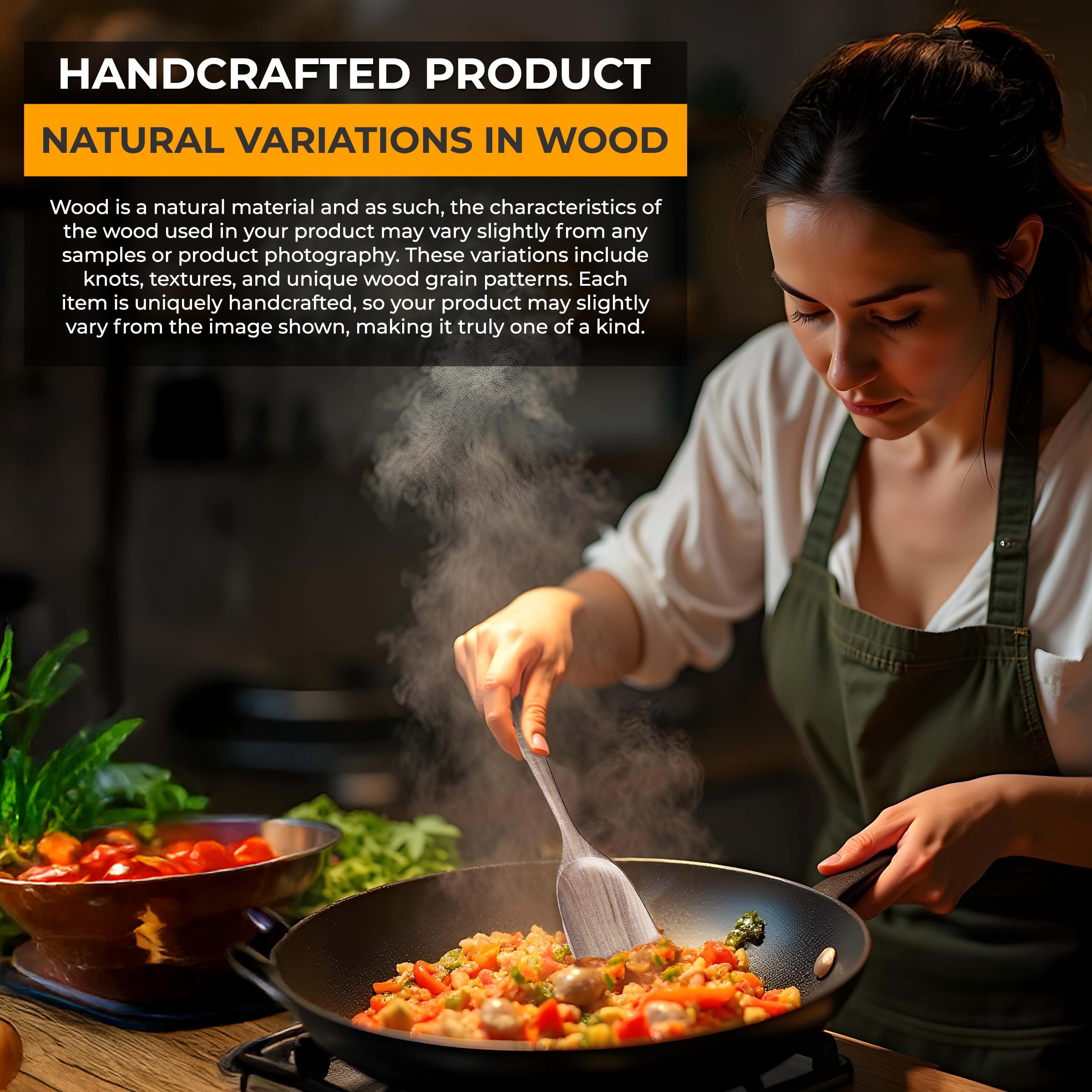 STORE INDYA 8 Piece Wooden Spoons for Cooking,Wood Kitchen Cooking Utensil Set for Nonstick Pans and Cookware | Wooden Utensil Set with Spoon Rest and Holder | Lightweight, Heat Resistant, Non Toxic