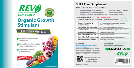 Organic REV 32oz – Professional-Grade Plant Growth Enhancer for Home Gardens