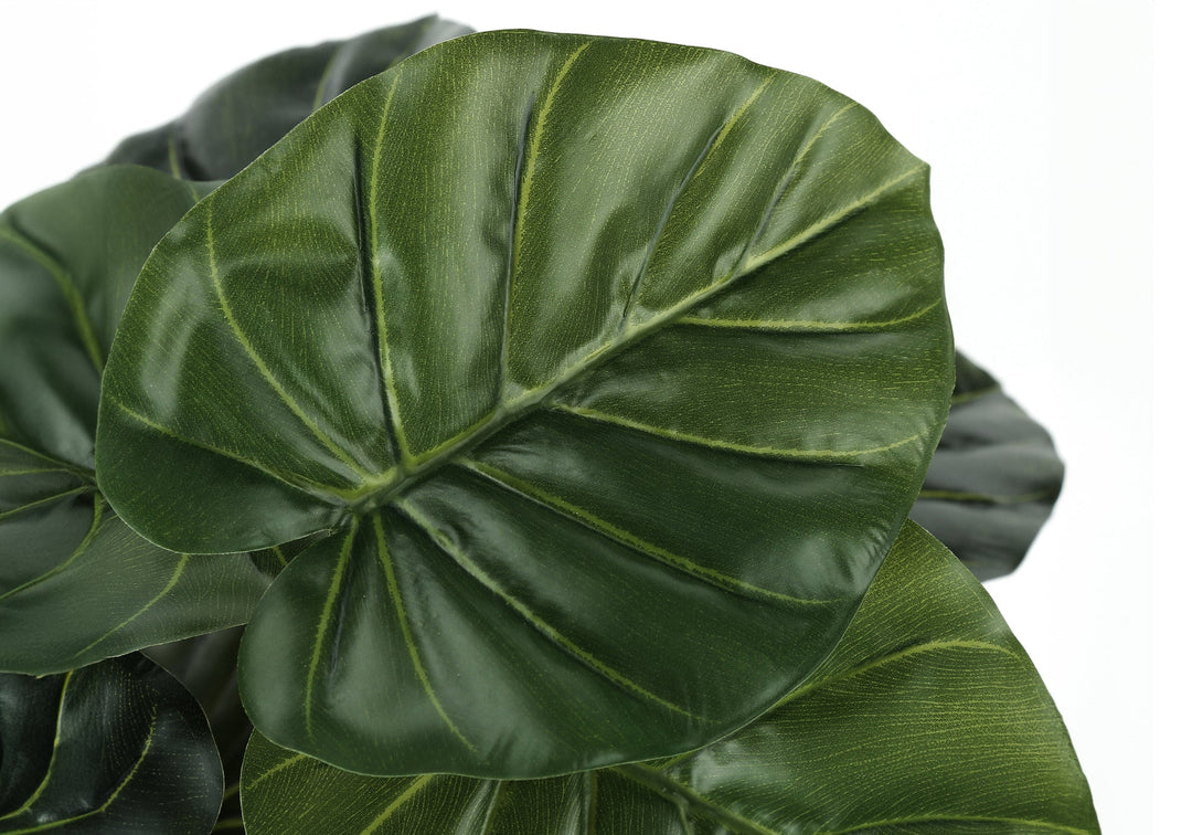 Artificial Alocasia Plant - 24" Tall Indoor Faux Greenery