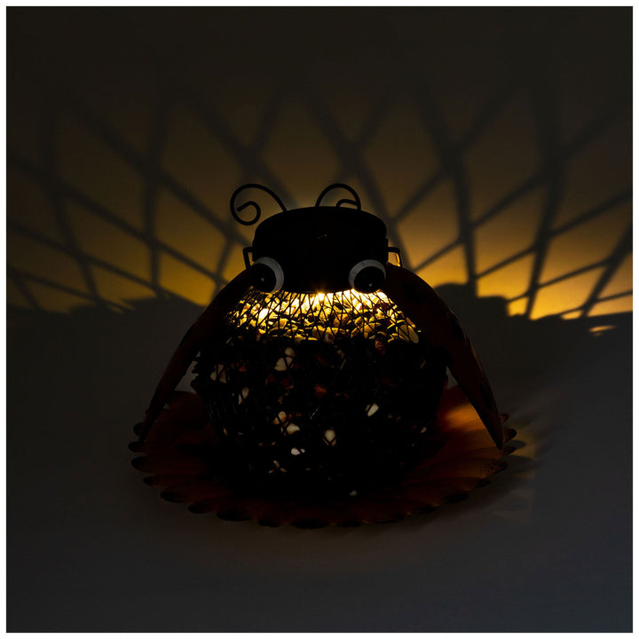 Cute As A Bug &amp; Flower Hanging Bird Feeder