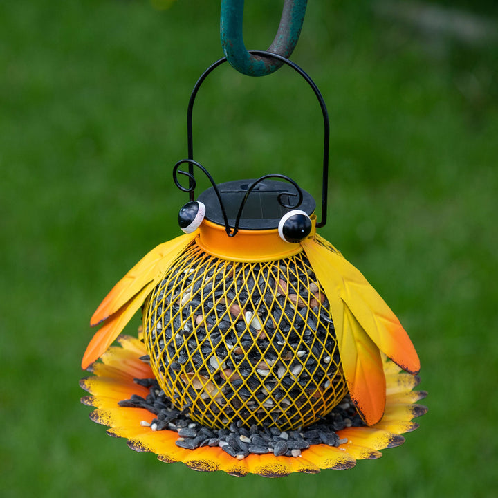 Cute As A Bug &amp; Flower Hanging Bird Feeder