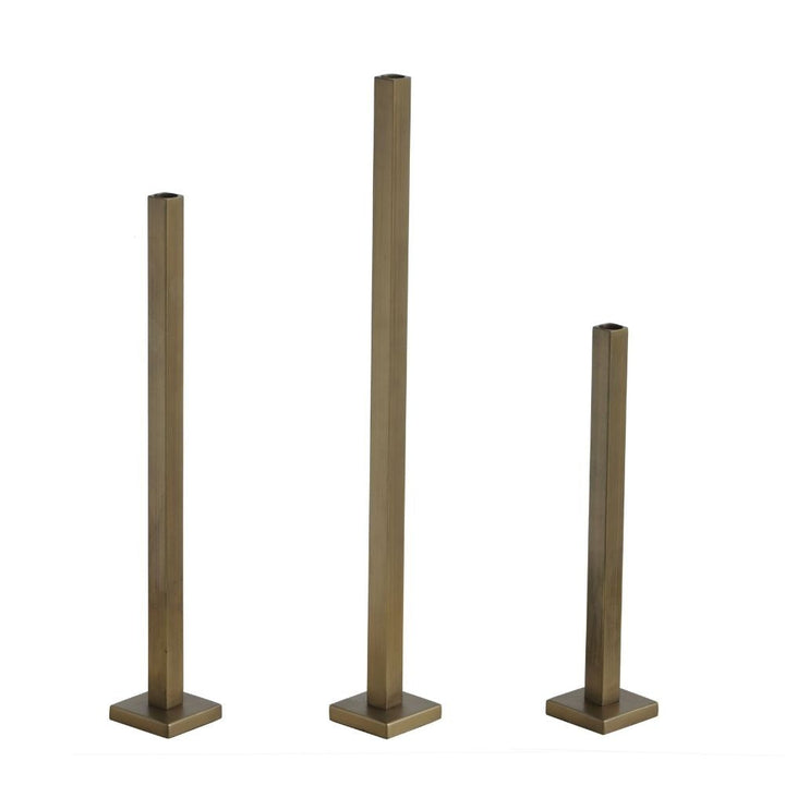 Brass Square Iron Candle Holders