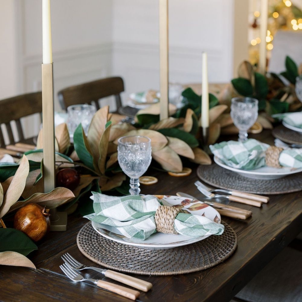 Brass Square Iron Candle Holders