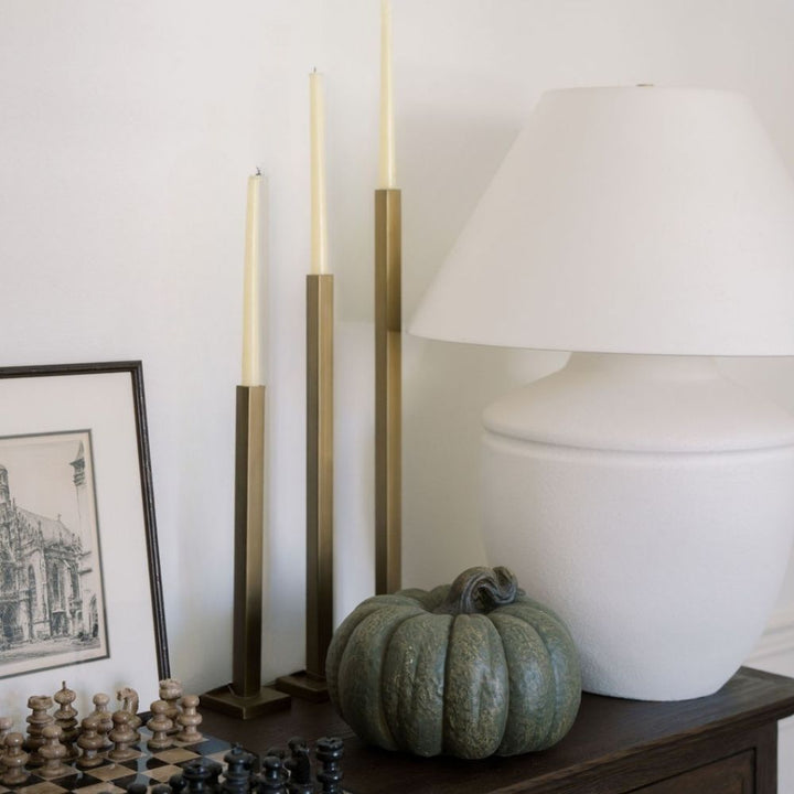 Brass Square Iron Candle Holders