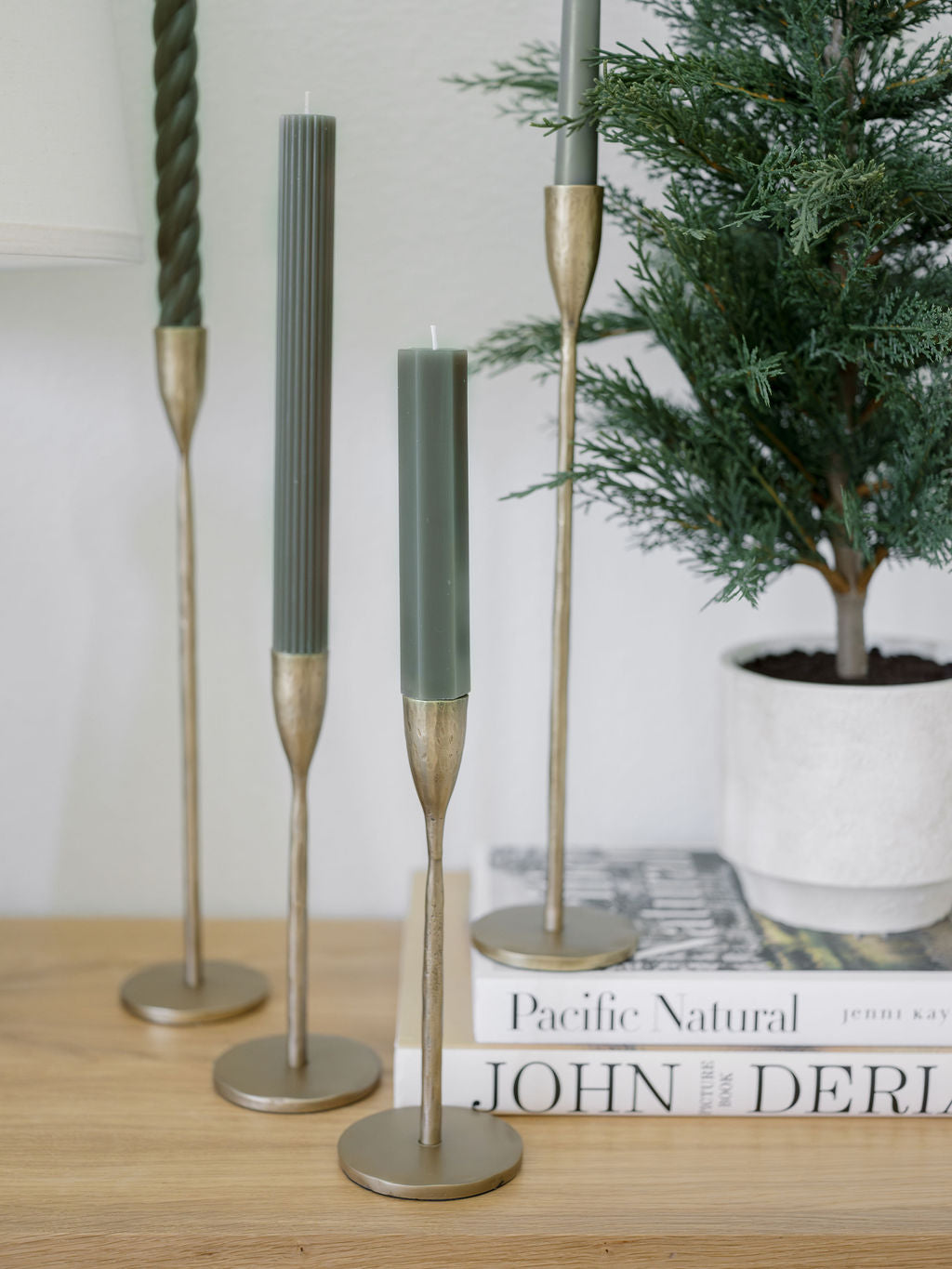 Handcrafted Antique Brass Candlesticks