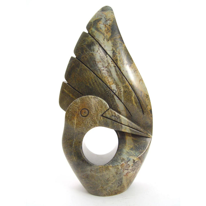 Stone Bird with Wings Up