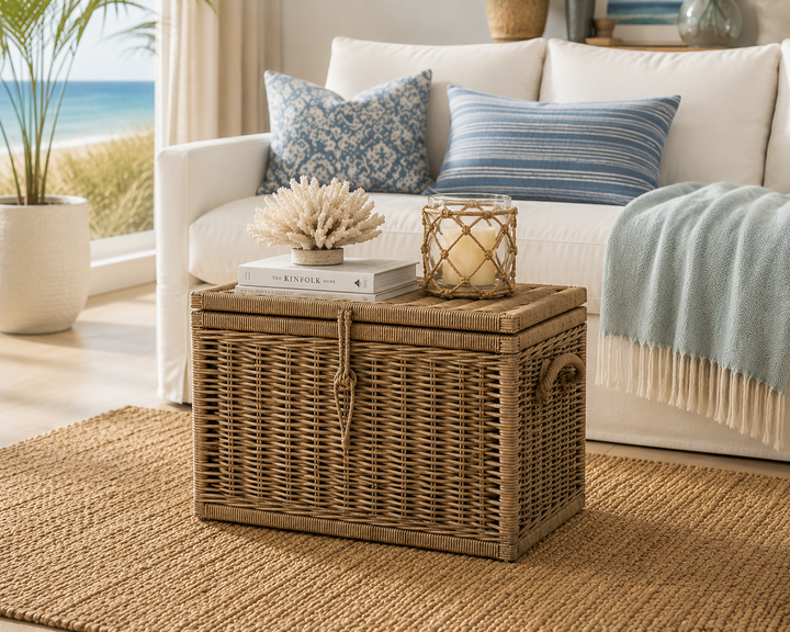 Key Largo Rattan Storage Trunk