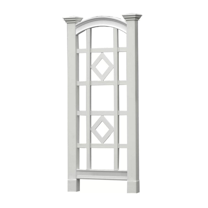 59-inch Outdoor Weather Resistant White Vinyl Garden Trellis