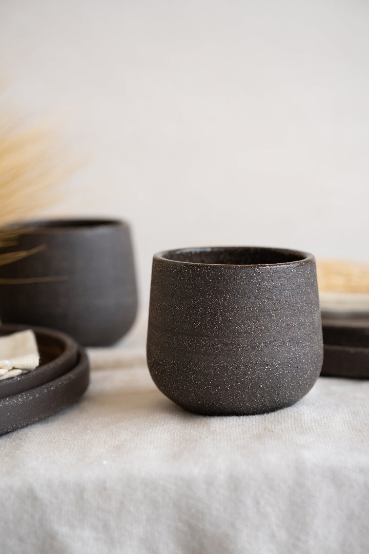 Handmade Stoneware Coffee Cup "Pumpernickel"