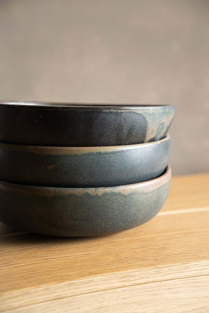 Rust Stoneware Pasta Bowl