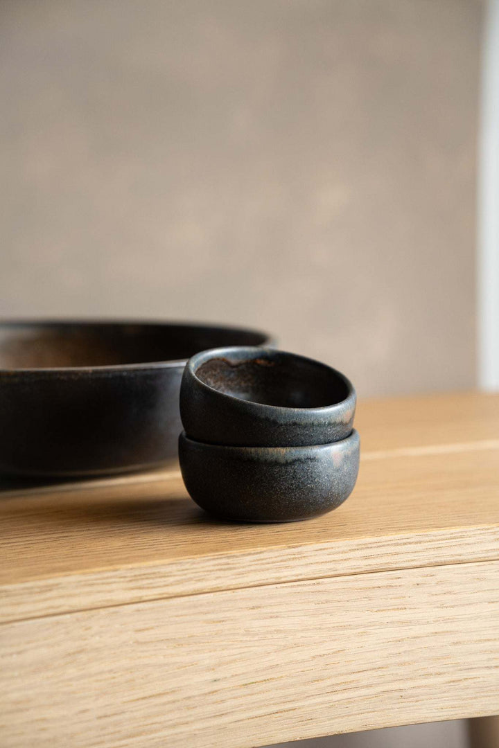 Rust Stoneware Pinch Bowl