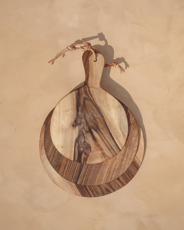 Round Walnut Cutting Boards