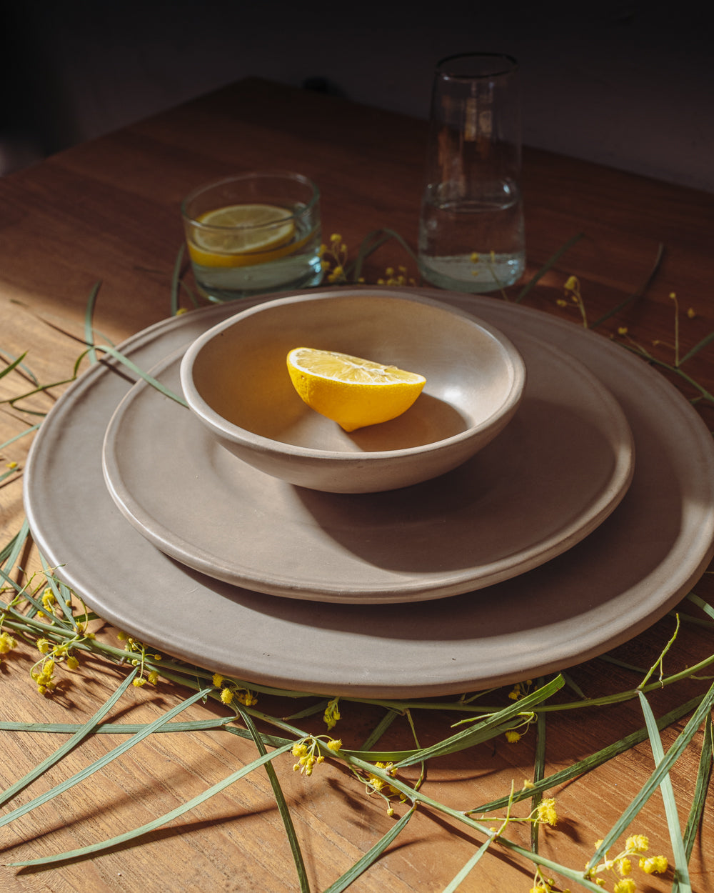 Earth Oval Dessert Plate - Set of 4