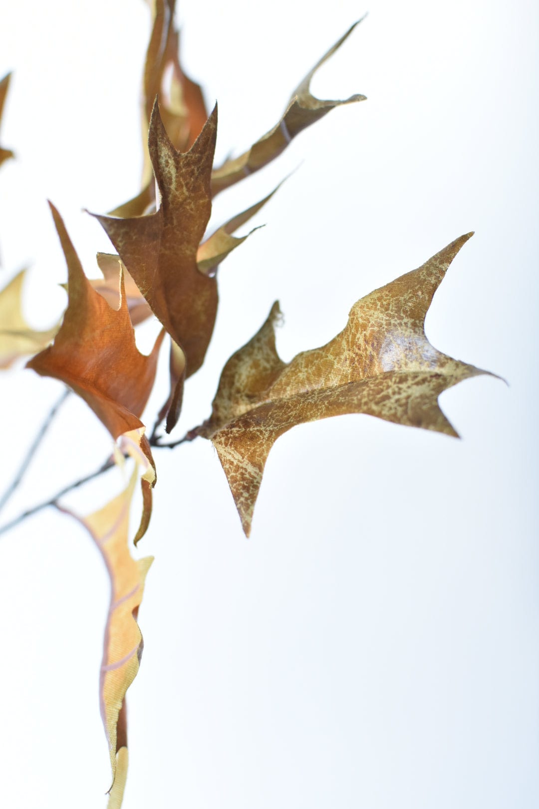 32" Faux Holly Leaf Stem Branch