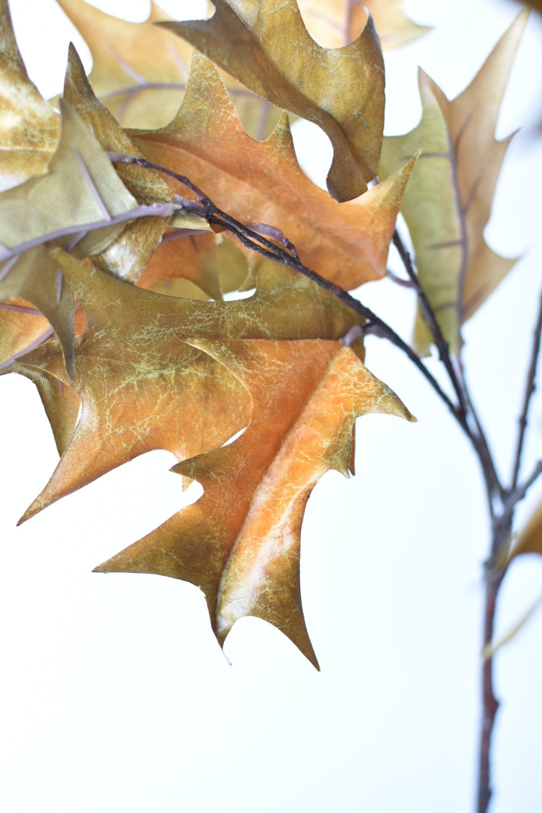 32" Faux Holly Leaf Stem Branch