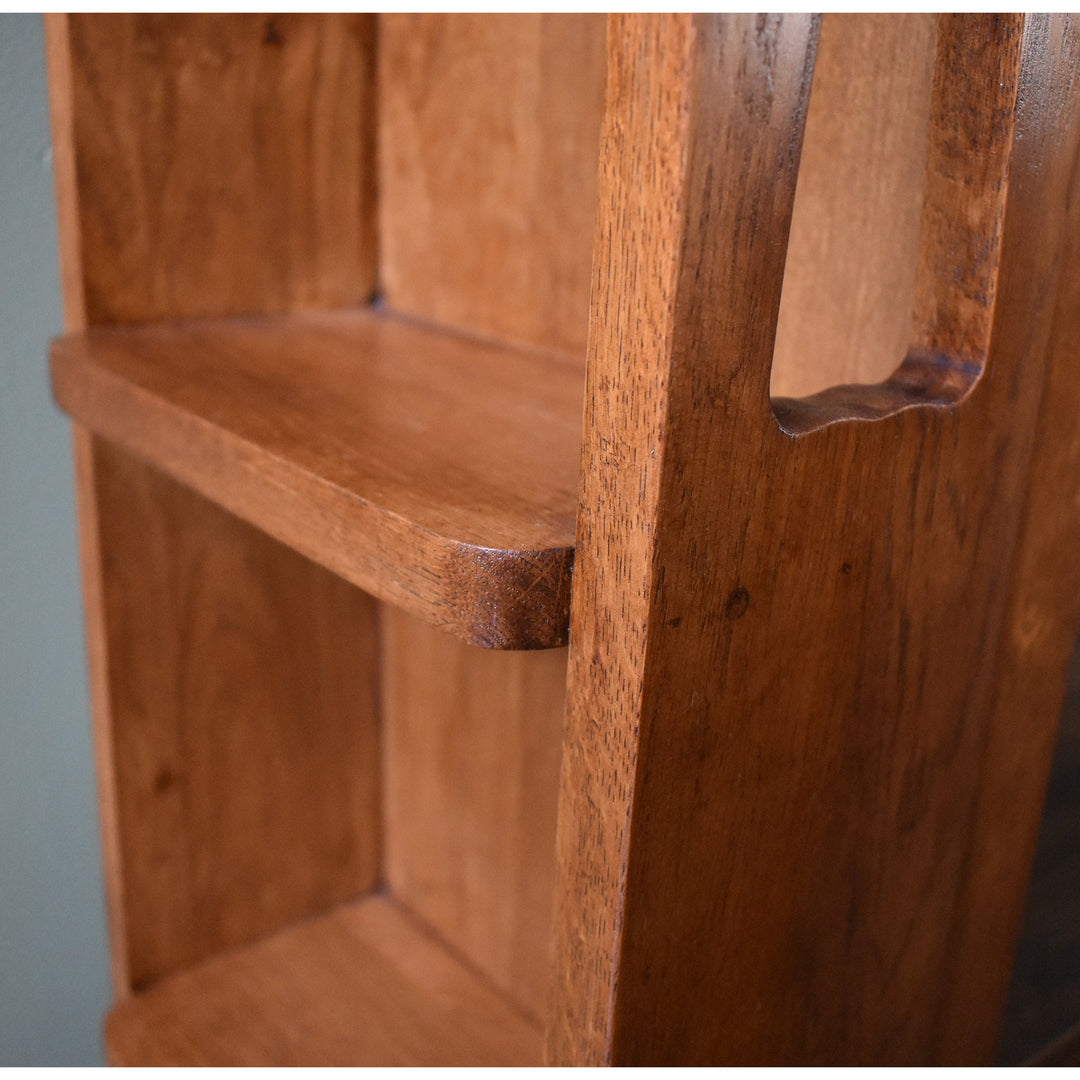 Mission Double Door Bookcase with Side Shelves - Michael&