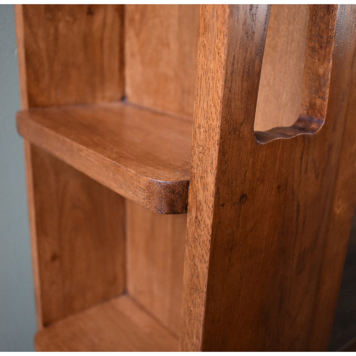 Mission Double Door Bookcase with Side Shelves - Michael&