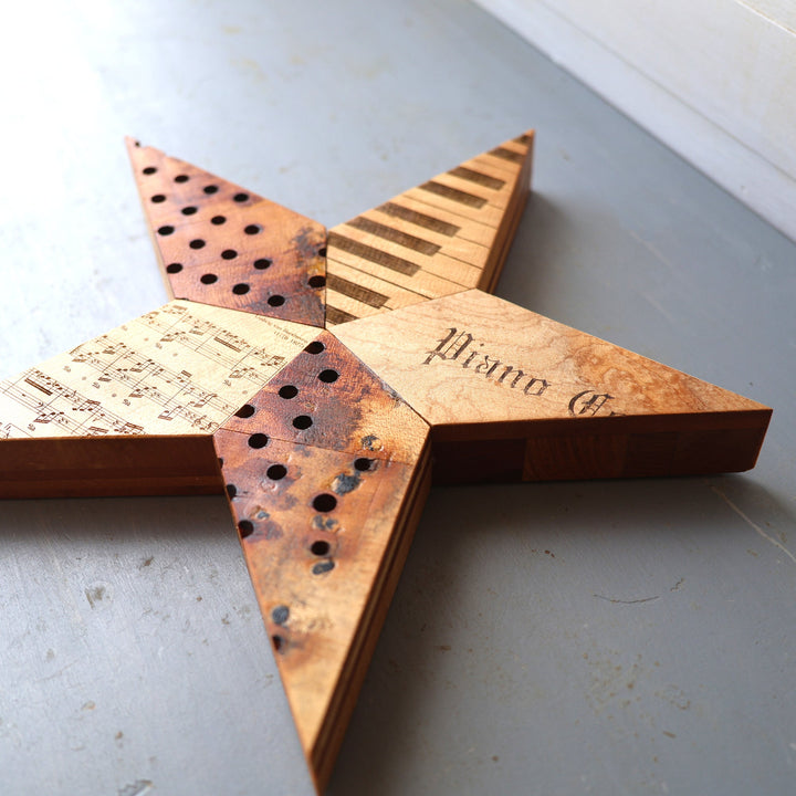 Engraved Piano Stars