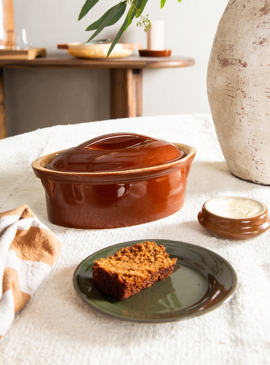 Vintage Oval Lidded Baking Dish