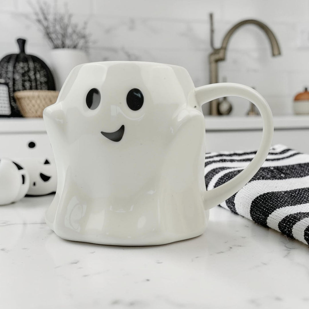 Ghost Ceramic Coffee Mug Halloween Spooky Drinkware Great Gift for Coffee Lovers