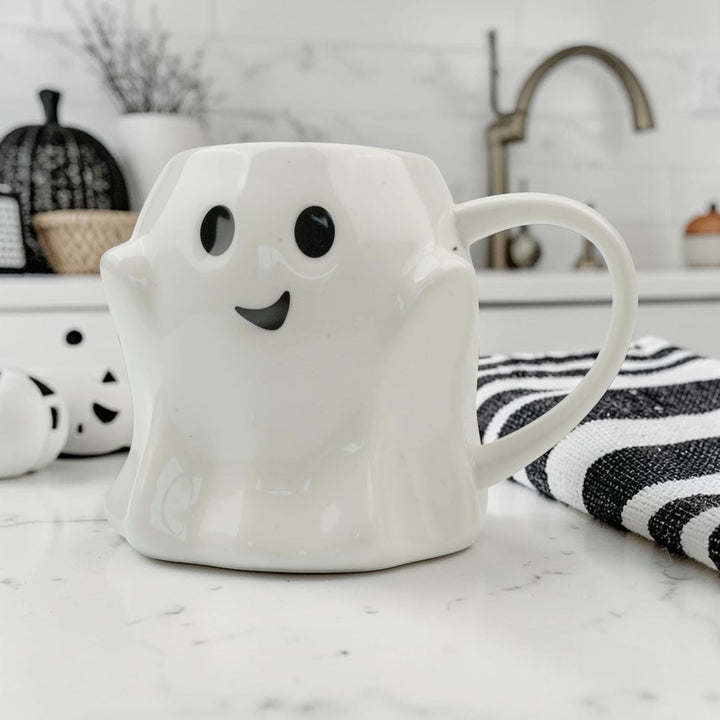 Ghost Ceramic Coffee Mug Halloween Spooky Drinkware Great Gift for Coffee Lovers
