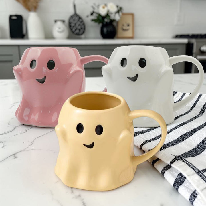Ghost Ceramic Coffee Mug Halloween Spooky Drinkware Great Gift for Coffee Lovers