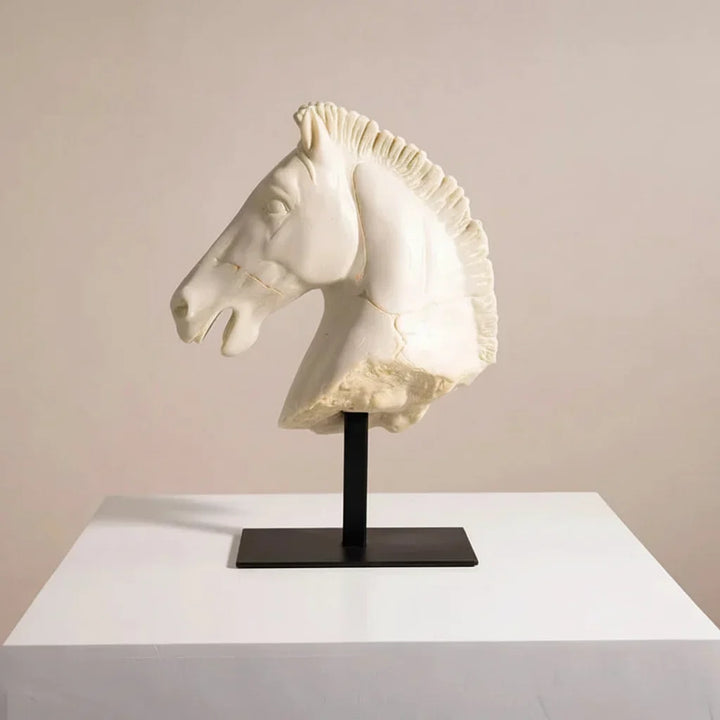 Horse Head - Retro Bronze Statue