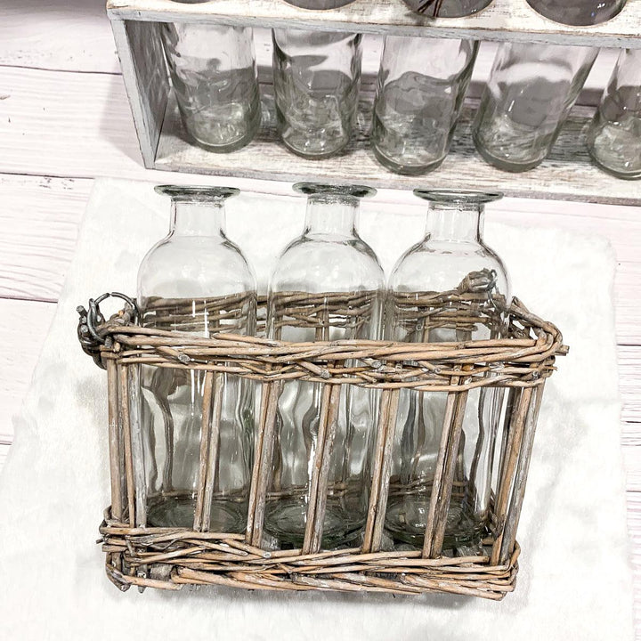 Willow Wrapped Vases