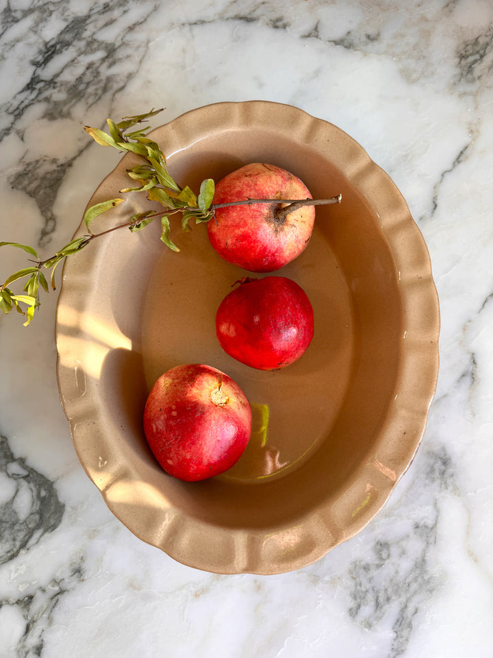 Vintage Oval Pie Dish Small