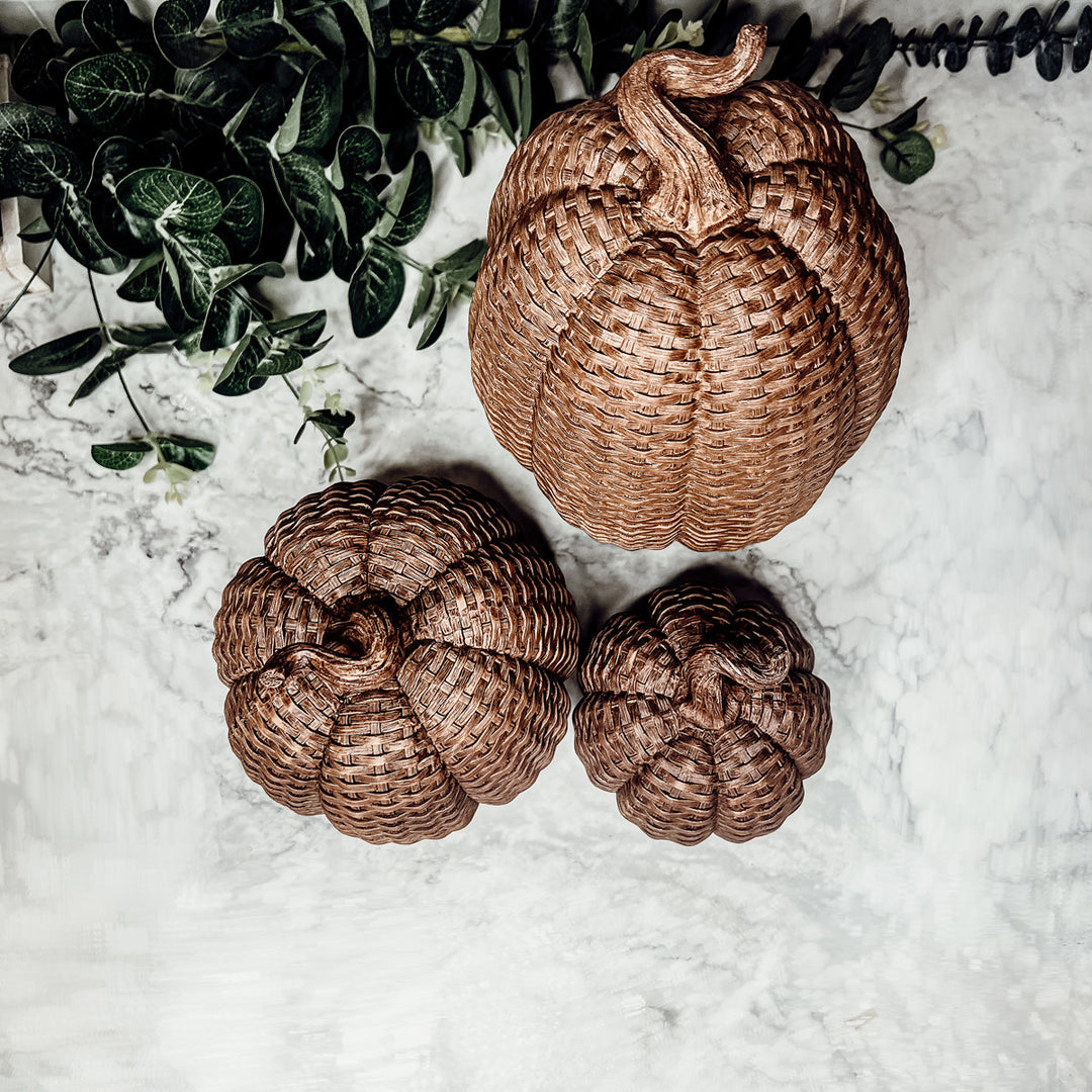 Basket Weave Pumpkins