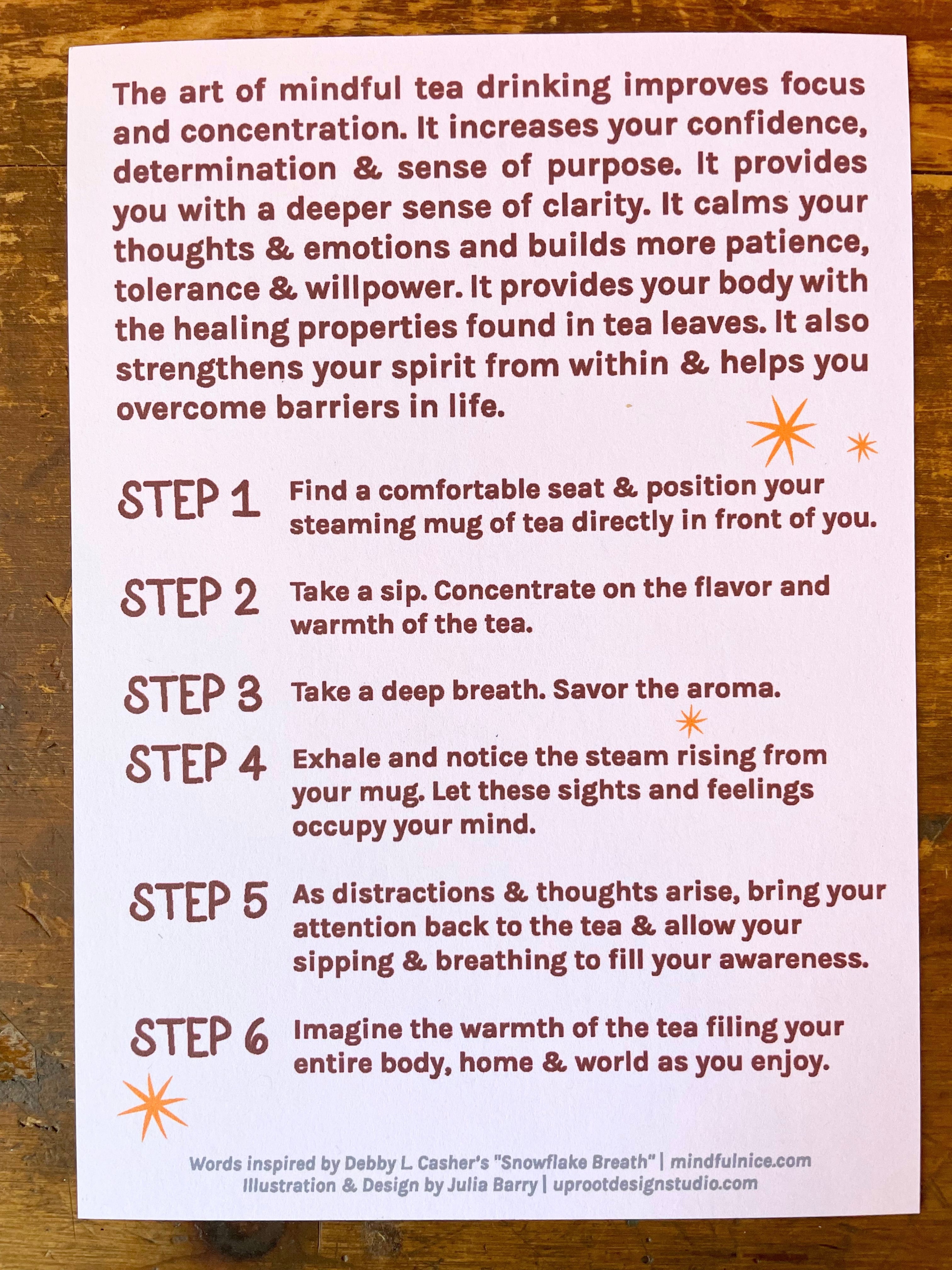 "Peaceful Dreams" Organic Tea Gift Set w. Pocket Mindfulness Journal & Honey (Sip & Relax)
