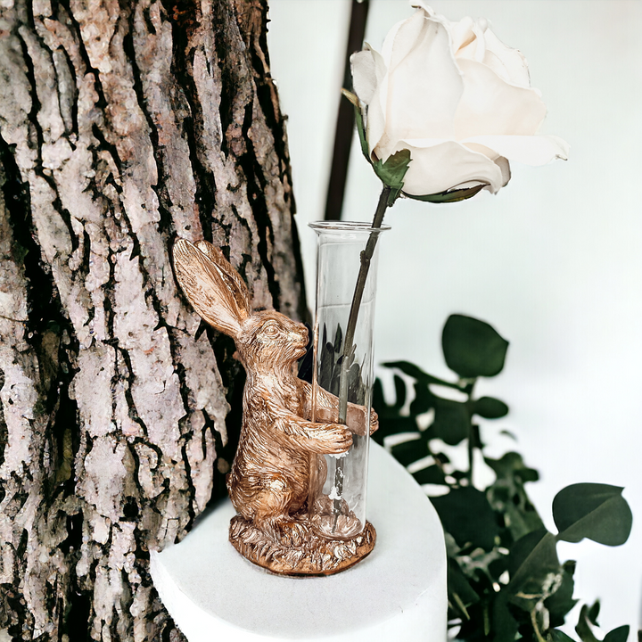 Gold Bunny Bud Vase