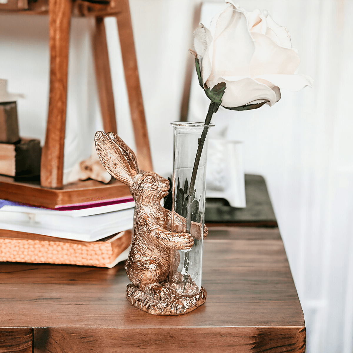 Gold Bunny Bud Vase