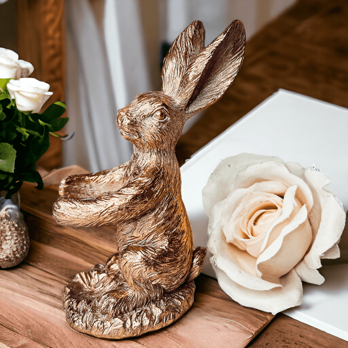 Gold Bunny Bud Vase