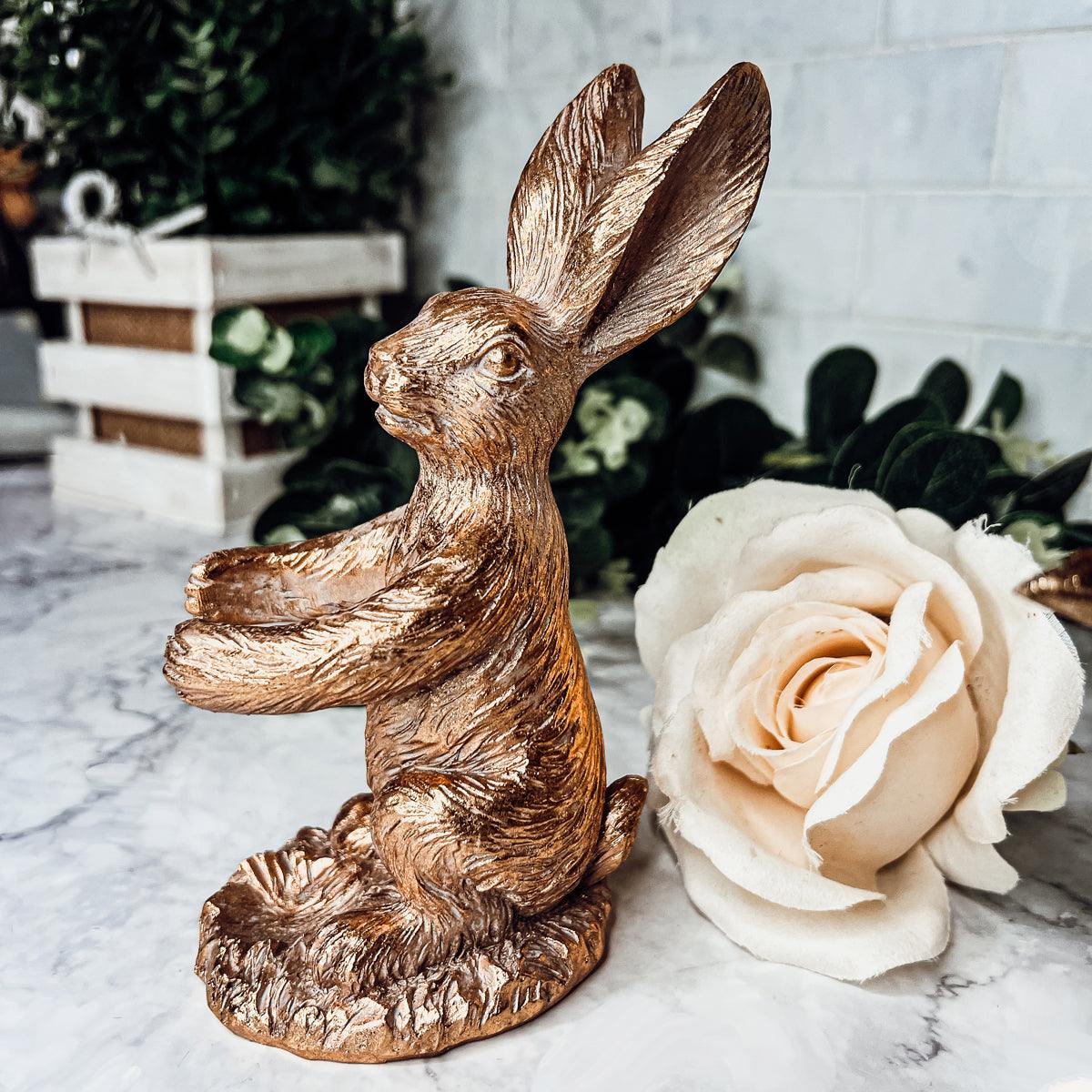 Gold Bunny Bud Vase