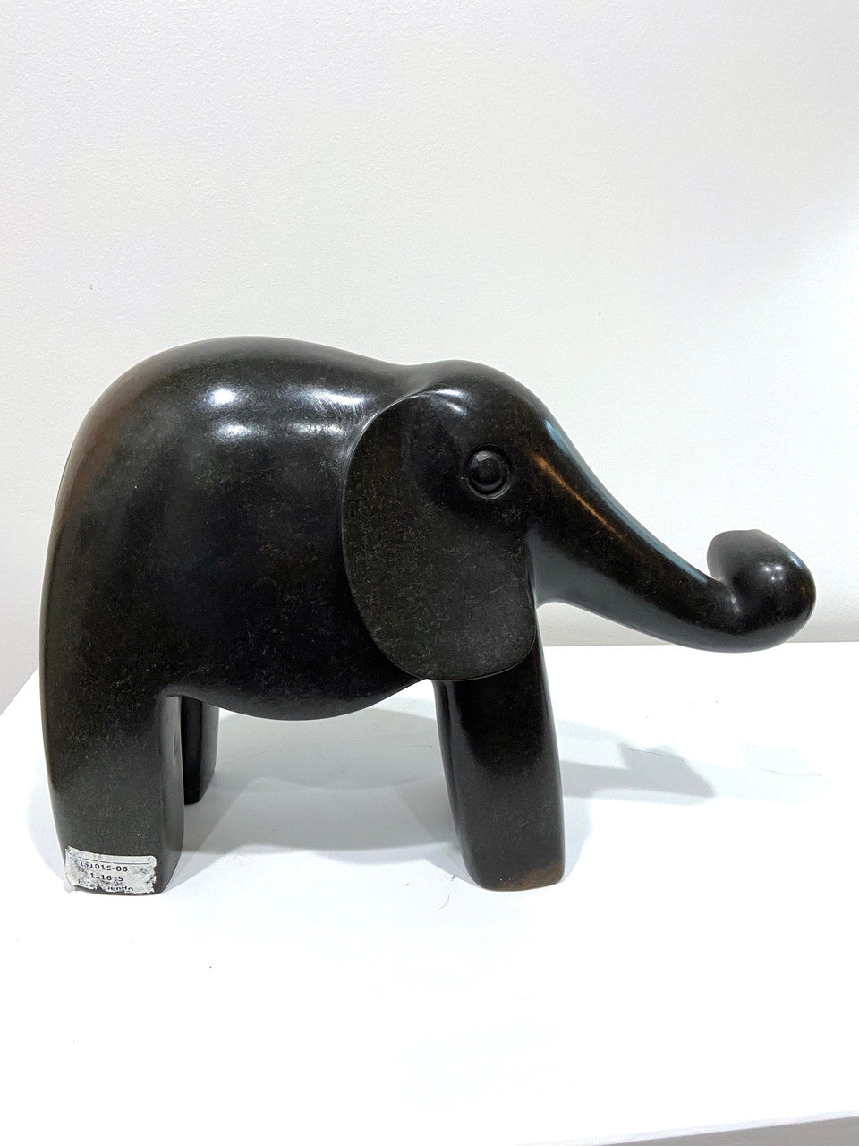 Happy Stone Elephant - One of a Kind Sculpture