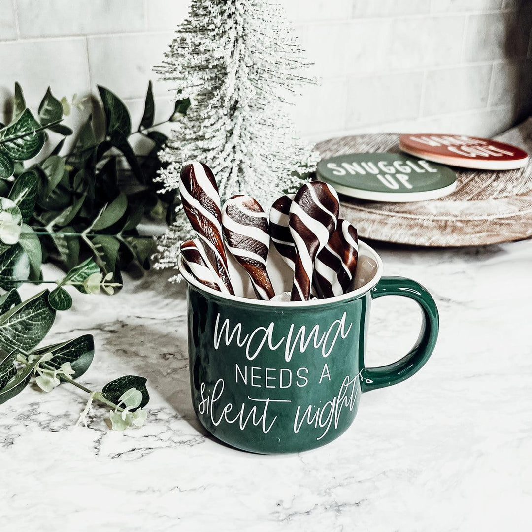 Edible Sugar Spoons 6 Pack Peppermint Cinnamon Cocoa Flavor Gift Box Great Gifts
