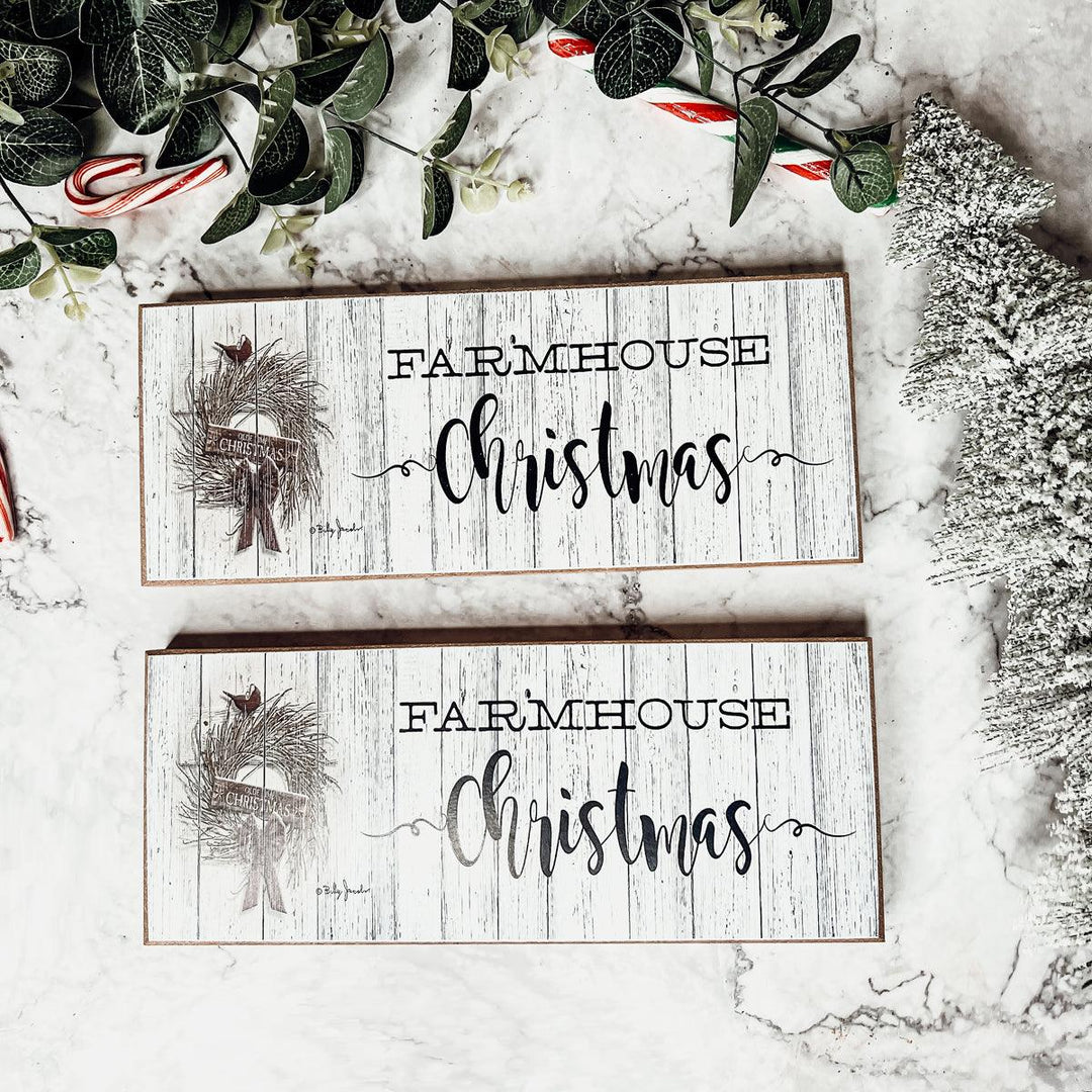 Farmhouse Christmas Wooden Sign 10 Inch Holiday Tabletop Decor Fun Gifts for Her
