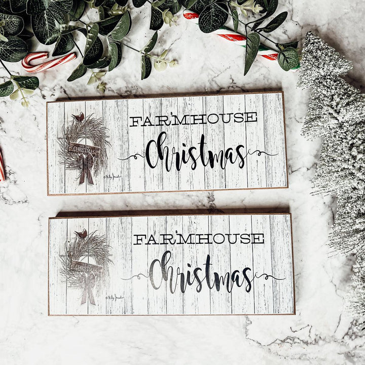 Farmhouse Christmas Wooden Sign 10 Inch Holiday Tabletop Decor Fun Gifts for Her