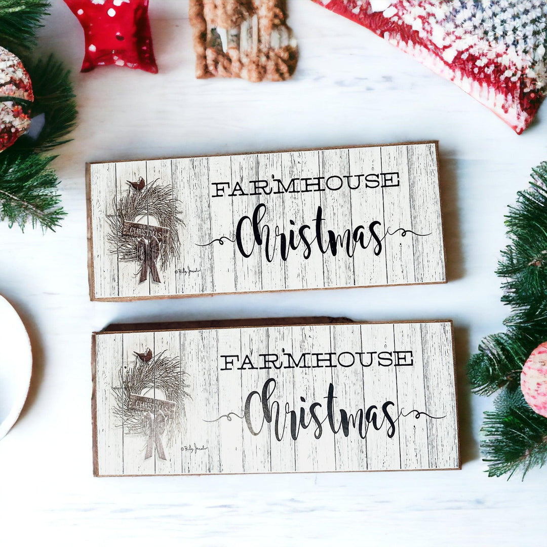 Farmhouse Christmas Wooden Sign 10 Inch Holiday Tabletop Decor Fun Gifts for Her